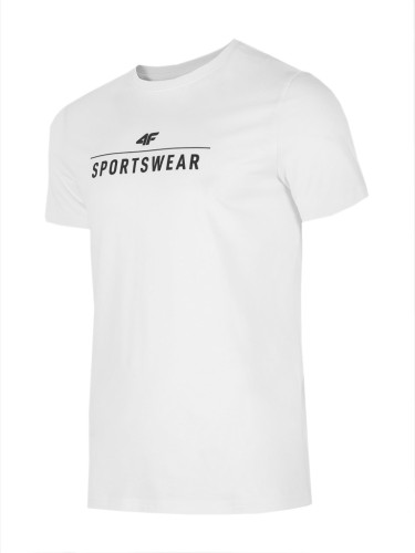 Nowy! Oryginalny 4F t-shirt męski XXL biały zczarnym SPORTSWEAR (101)