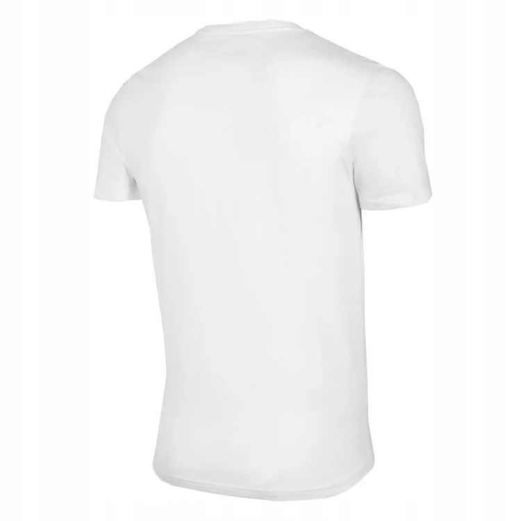 Nowy! Oryginalny 4F t-shirt męski XL biały z małym czarnym logo (583)