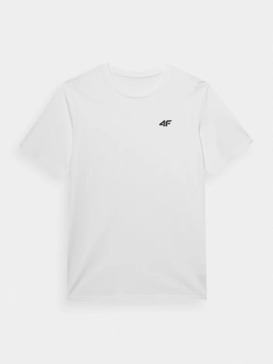 Nowy! Oryginalny 4F t-shirt męski XL biały z małym czarnym logo (583)