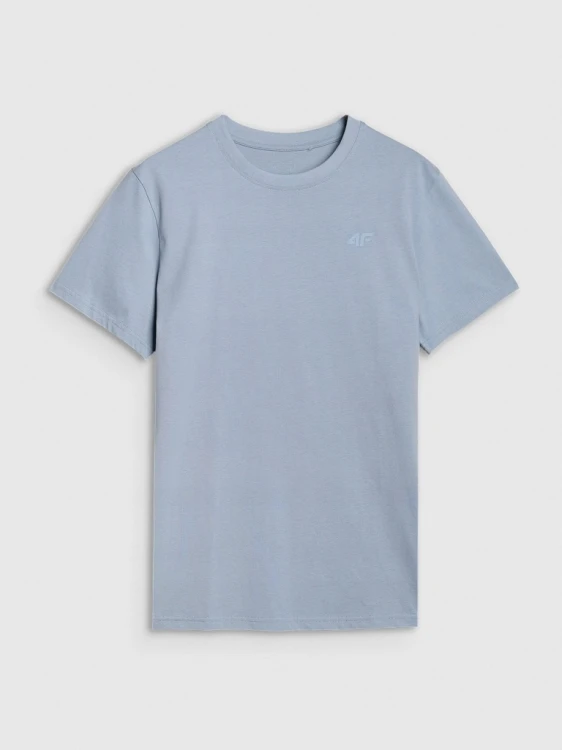 Nowy! Oryginalny 4F t-shirt męski XL jasno niebieski z małym logo (497)