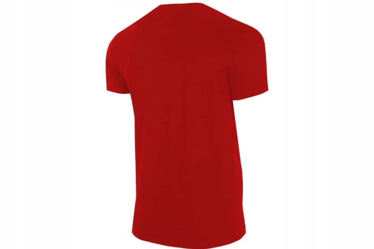 Nowy! Oryginalny 4F t-shirt męski M czerwony z małym czerwonym logo (653)