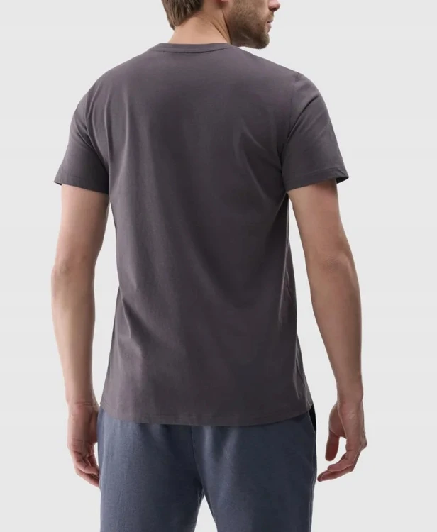 Nowy! Oryginalny 4F t-shirt męski M ciemno szary z kieszonką (503)