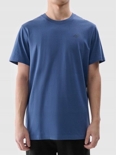 Nowy! Oryginalny 4F t-shirt męski M ciemno niebieski z małym logo (523)