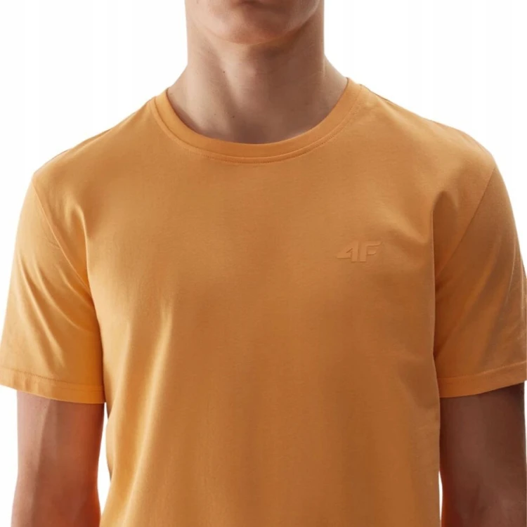 Nowy! Oryginalny 4F t-shirt męski M pomarańczowy z małym logo (767)