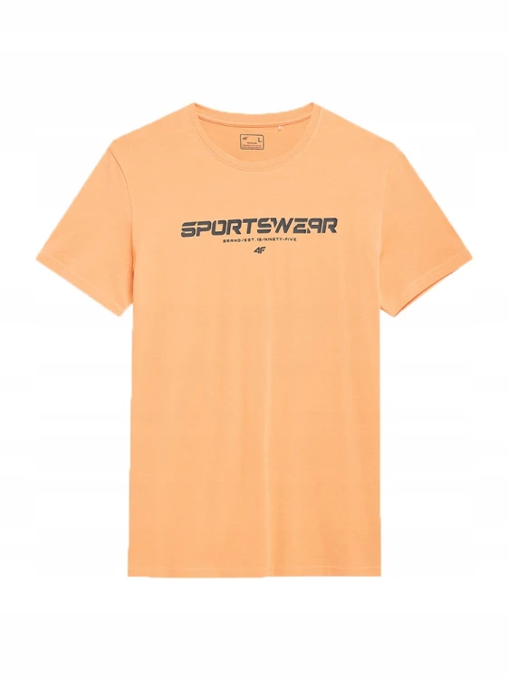 Nowy! Oryginalny 4F t-shirt męski M pomarańczowy SPORTSWEAR (716)