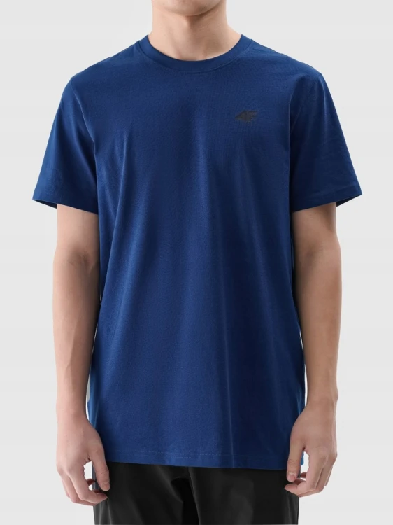 Nowy! Oryginalny 4F t-shirt męski M morska zieleń z małym czarnym logo (301
