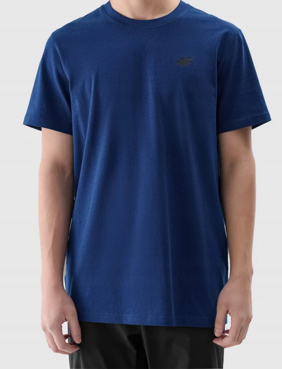 Nowy! Oryginalny 4F t-shirt męski M morska zieleń z małym czarnym logo (301