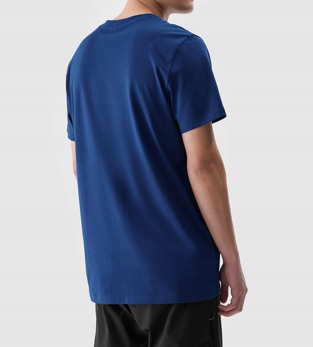 Nowy! Oryginalny 4F t-shirt męski M morska zieleń z małym czarnym logo (301