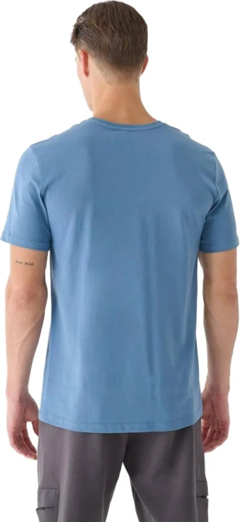 Nowy! Oryginalny 4F t-shirt męski L ciemno niebieski z kieszonką (398)