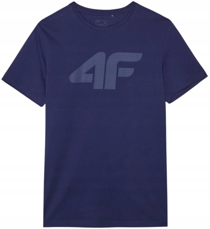 Nowy! Oryginalny 4F t-shirt męski XL granatowy z dużym granatowym logo (139