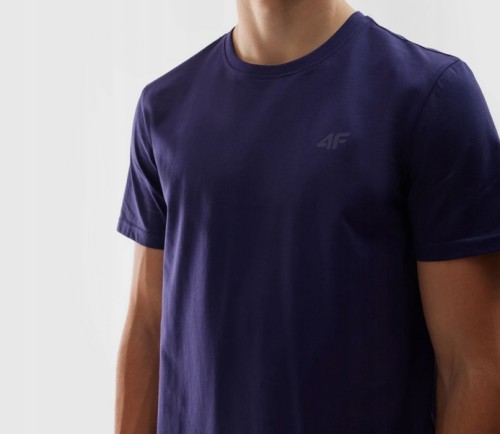 Nowy! T-shirt męski 4F regular granatowy bawełna M z małym logo (699)