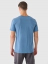 Nowy! Oryginalny 4F t-shirt męski S ciemno niebieski z kieszonką (411)