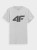 Nowy! Oryginalny 4F t-shirt męski S jasno szary z dużym czarnym logo (054)