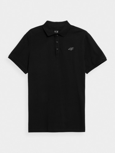 Nowa! Oryginalna 4F koszulka Polo S czarna z małym czarnym logo (453)