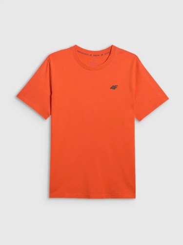 Nowy! 4F T-shirt męski M2669 pomarańczowy roz. L z małym logo (578)