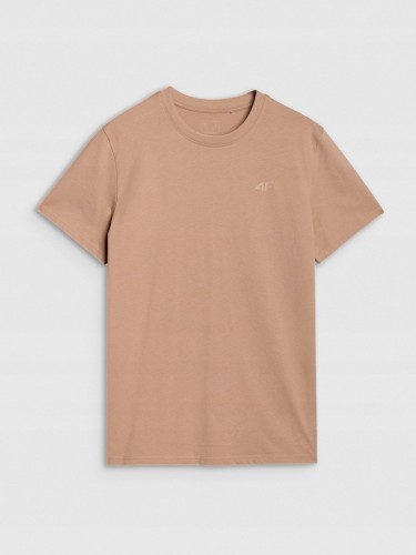 Nowy! 4F T-shirt męski beżowy roz. XXL z małym beżowym logo (558)