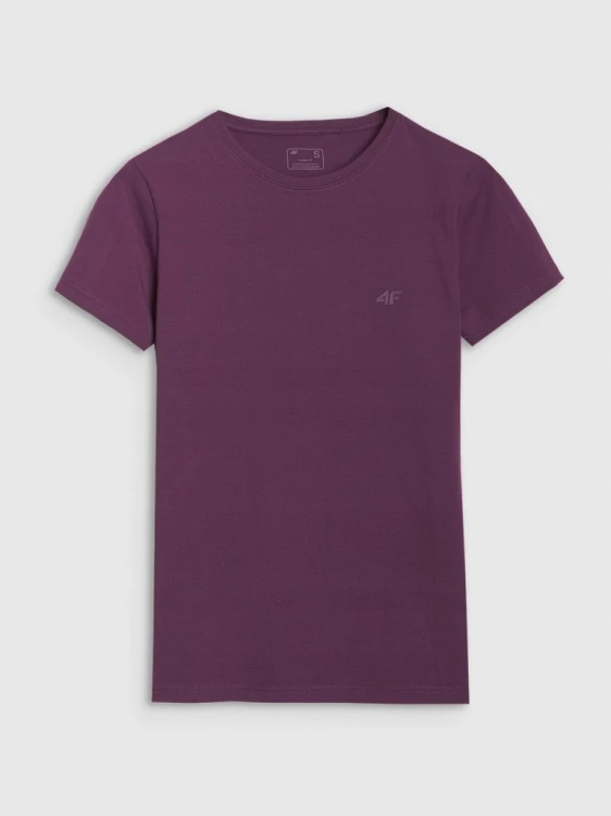 Nowy! 4F T-shirt damski fioletowy roz. S z małym logo (632)