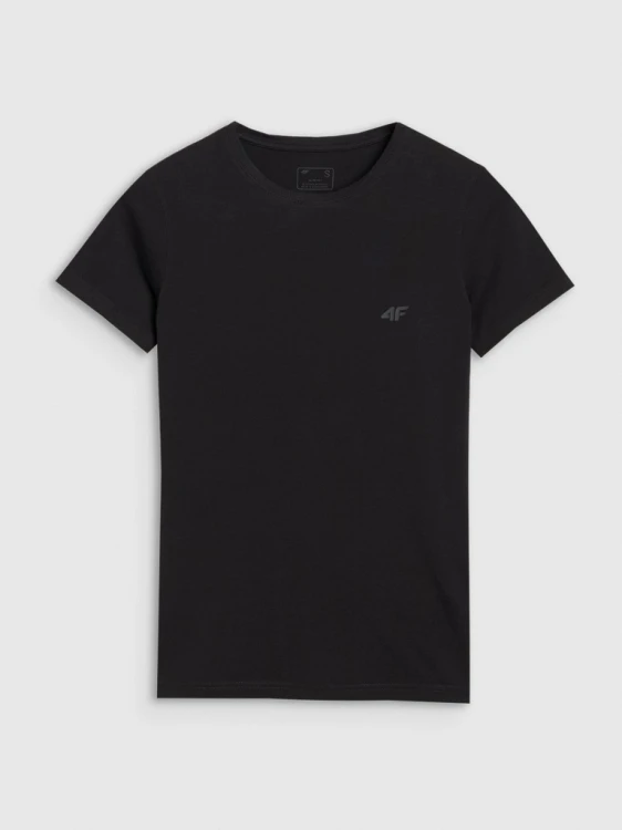 Nowy! 4F T-shirt damski czarny roz. S z małym logo (842)