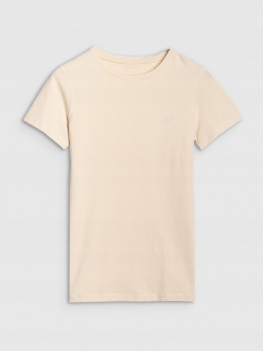 Nowy! 4F T-shirt damski beżowy roz. M z małym logo (700)