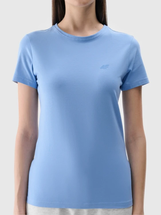 Nowy! 4F T-shirt damski błękitny roz. L z małym logo (221)