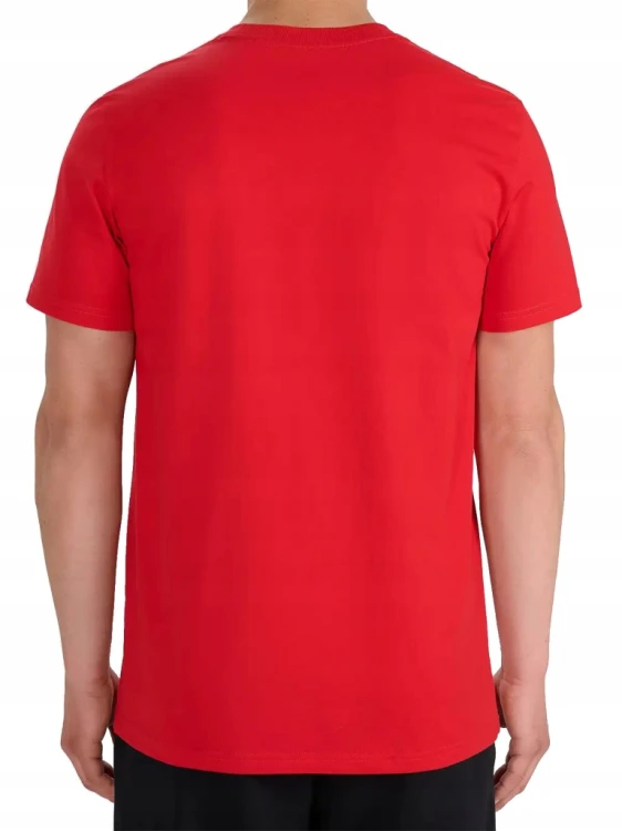 Nowy! 4F T-shirt męski TSHM3341 czerwony roz. L z małym logo (779)