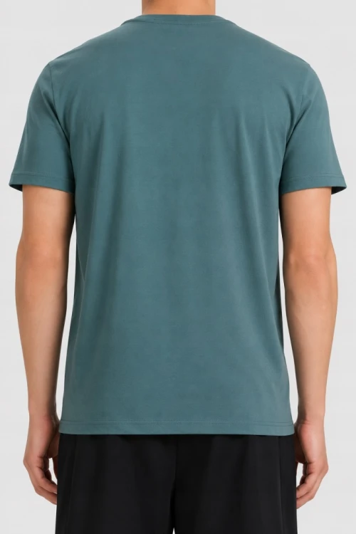 Nowy! 4F T-SHIRT męski M2669 ciemno zielony roz. S z małym logo (608)