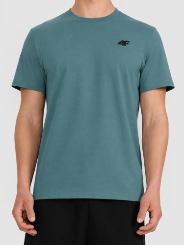 Nowy! 4F T-shirt męski M2669 ciemno zielony roz. M z małym logo (622)