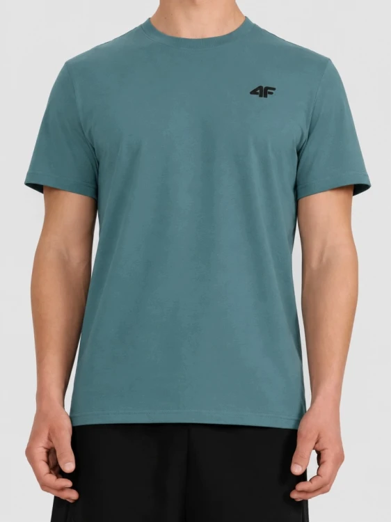 Nowy! 4F T-shirt męski M2669 ciemno zielony roz. XXL z małym logo (615)