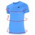 Nowy! 4F T-shirt Męski TSHM2669 błękitny roz. S z małym logo (660)