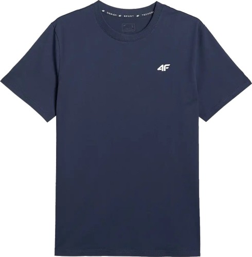 Nowy! 4F T-shirt TSHM3341 granatowy roz. L z małym logo (977)