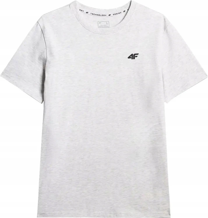 Nowy! 4F T-shirt TSHM3341 szary roz. M z małym logo (861)