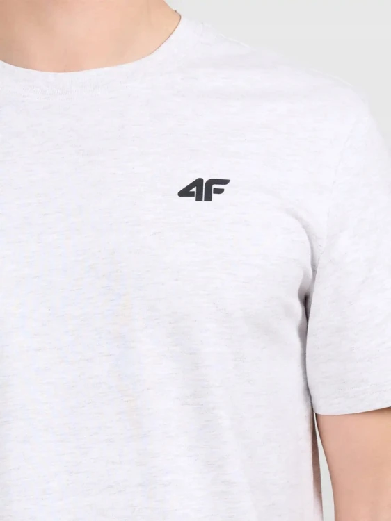 Nowy! 4F T-shirt TSHM3341 szary roz. M z małym logo (861)