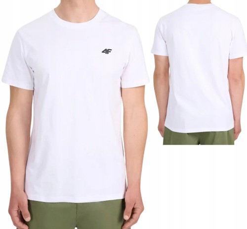Nowy! 4F t-shirt TSHM3341 biały 10s rozmiar XL (885)
