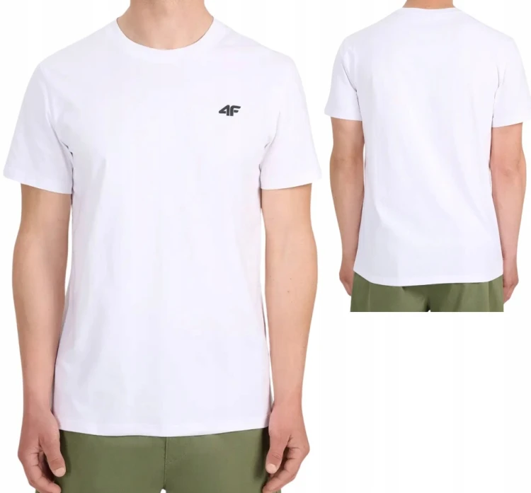 Nowy! 4F T-shirt TSHM3341 biały 10S rozmiar M (892)