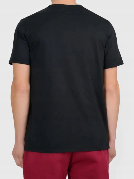 Nowy! T-shirt 4F męski głęboka czerń roz. XXL z małym białym logo (786)