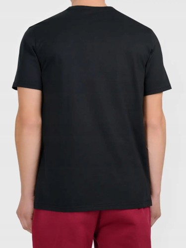 Nowy! t-shirt 4F męski głęboka czerń roz. XL z małym białym logo (755)