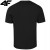 Nowy! T-shirt 4F męski M3341 głęboka czerń roz. S z białym logo (748)