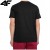 Nowy! T-shirt 4F męski M3341 głęboka czerń roz. S z białym logo (748)