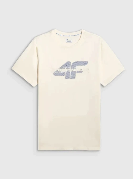 Nowy! T-shirt męski okrągły dekolt 4F rozmiar S (929)