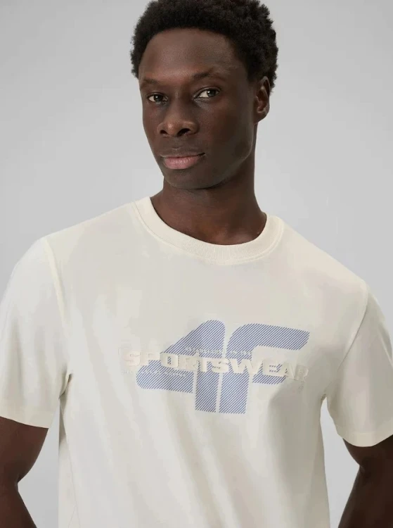 Nowy! T-shirt męski okrągły dekolt 4F rozmiar S (929)