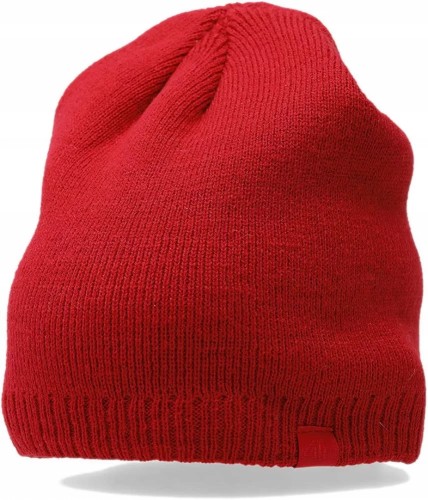 Nowa! 4F czapka zimowa beanie czerwony rozmiar uniwersalny (565)