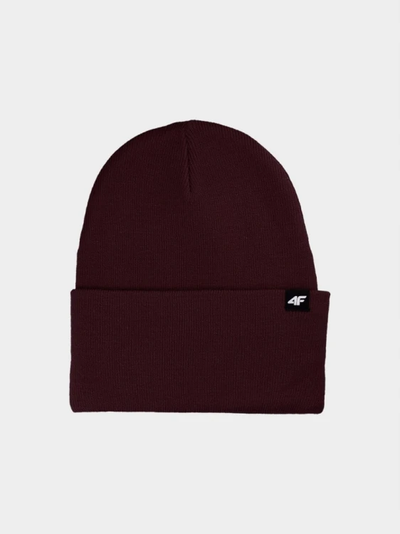 Nowa! 4F czapka zimowa beanie burgundowa rozmiar uniwersalny (362)