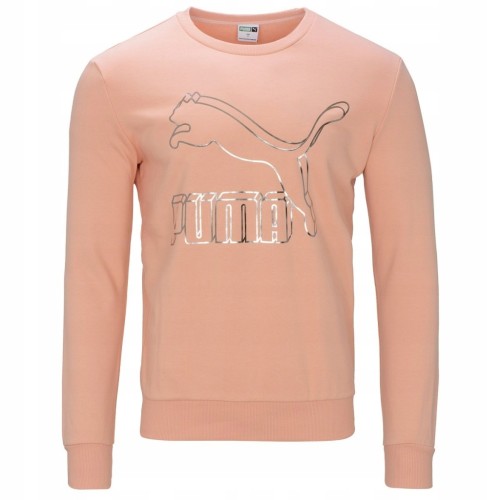 Nowa! Puma bluza męska łososiowa bawełniana rozmiar M classics (578)