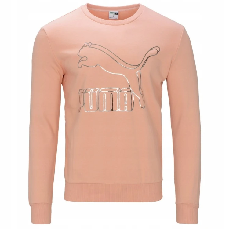 Nowa! Puma bluza męska łososiowa bawełniana rozmiar M classics (578)