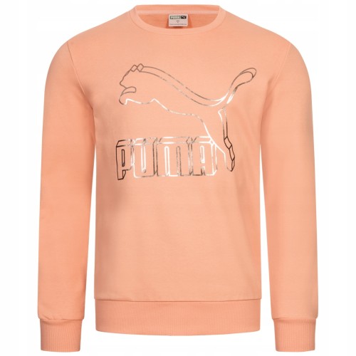Nowa! Puma bluza męska łososiowa bawełniana rozmiar L Classics (585)
