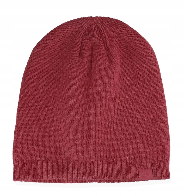 Nowa! 4F czapka zimowa beanie czerwony rozmiar uniwersalny (565)