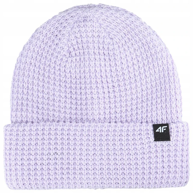 Nowa! 4F czapka damska zimowa beanie fioletowy rozmiar uniwersalny (514)