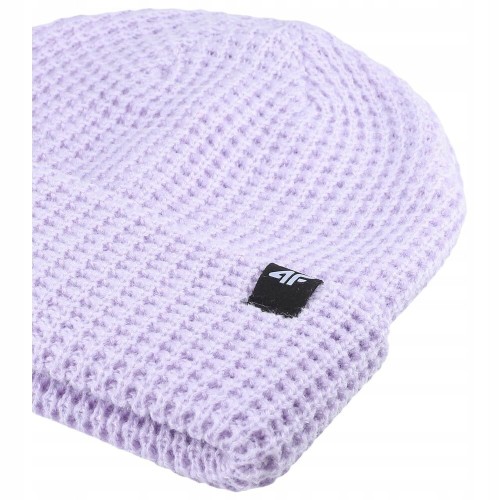 Nowa! 4F czapka damska zimowa beanie fioletowy rozmiar uniwersalny (514)