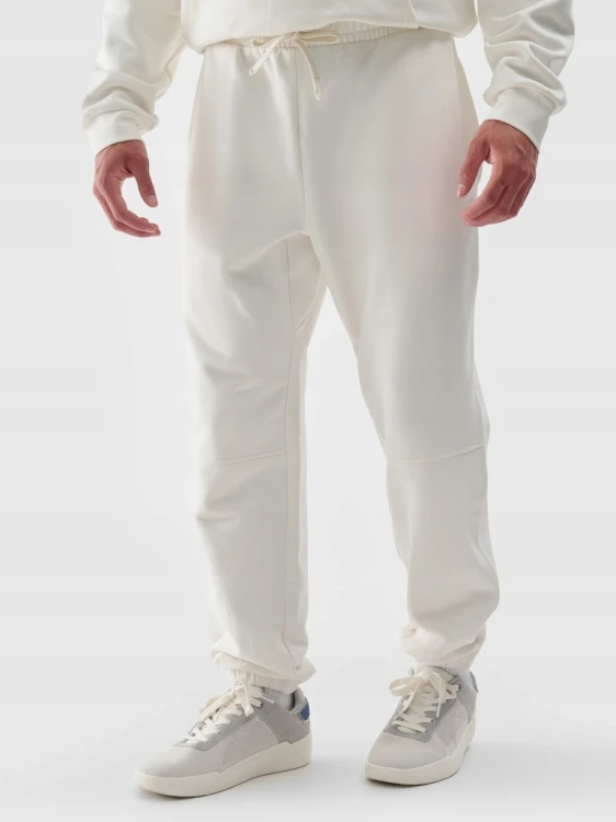 Nowe! Spodnie dresowe joggery 4F kremowe rozmiar XL uniseks (721)
