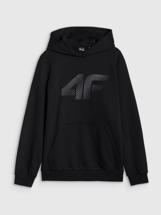 Nowa! 4F Bluza męska z kapturem czarna rozmiar XXL z dużym logo (444)